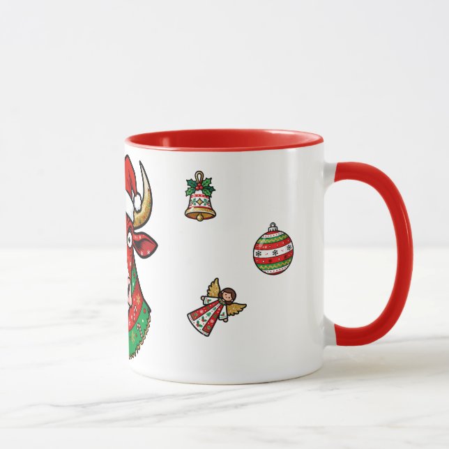 Mug de Noël vache rigolote – Mug festif Mugg (Höger)