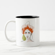 Mug dessin femme "She World"