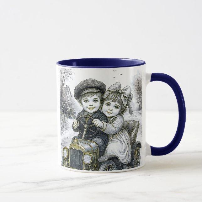 Mug deux enfants dans une voiturette. mugg (Höger)