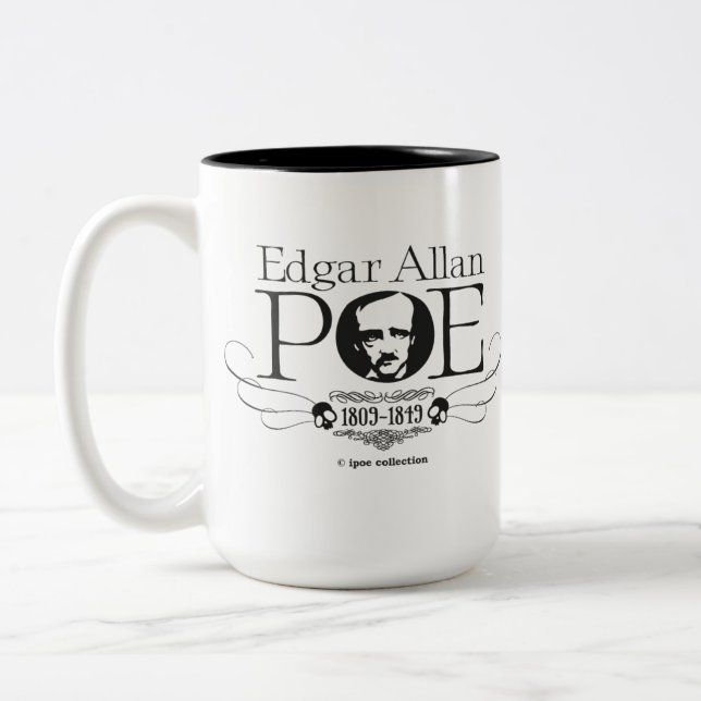 Mug "Edgar Allan Poe" Två-Tonad Mugg (Vänster)