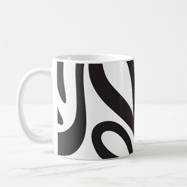 Mug Effet Zèbre Africain. Nature et minimaliste Kaffemugg (Vänster)