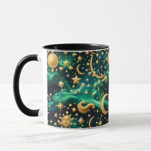 Mug - Emerald Celestial Moon Mugg (Vänster)