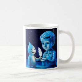 Mug enfant de la lune bleutée kaffemugg