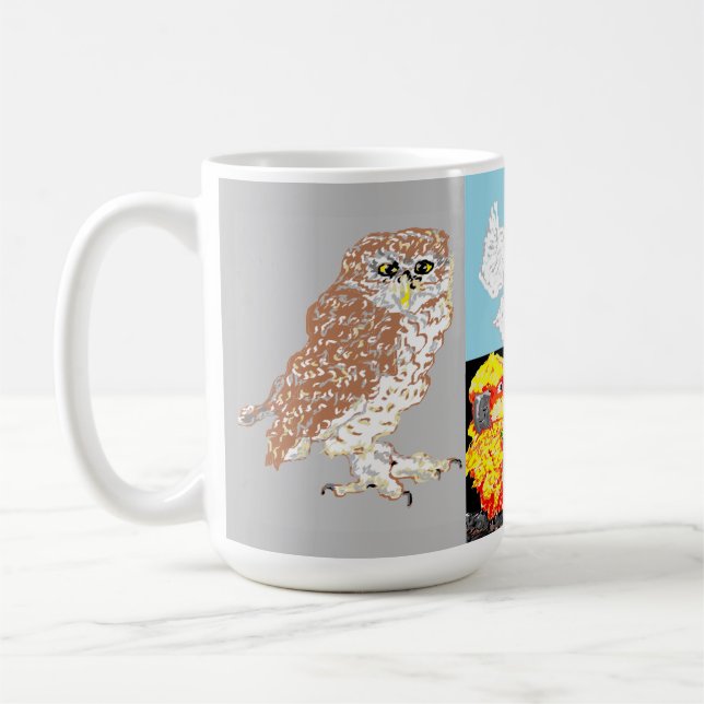 Mug : Fågelkärlek Kaffemugg (Vänster)