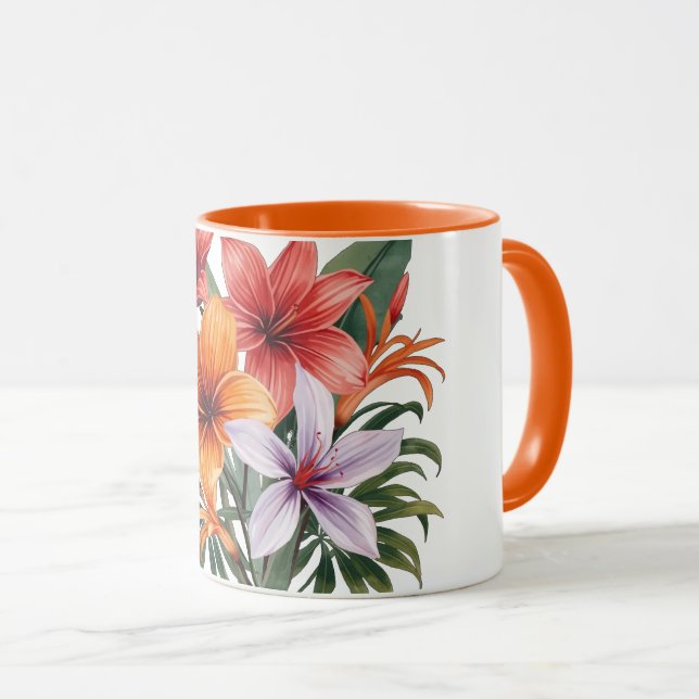 Mug Fleurs exotiques Mugg (Framsida höger)
