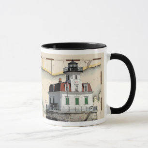Mug. för de Rondout & Esopus fyrarna Mugg