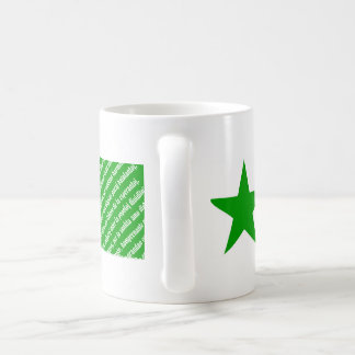 Mug. för Esperanto"LaEspero" flagga Kaffemugg