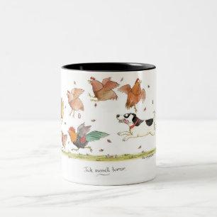Mug. "för jackRussell skräck" Två-Tonad Mugg