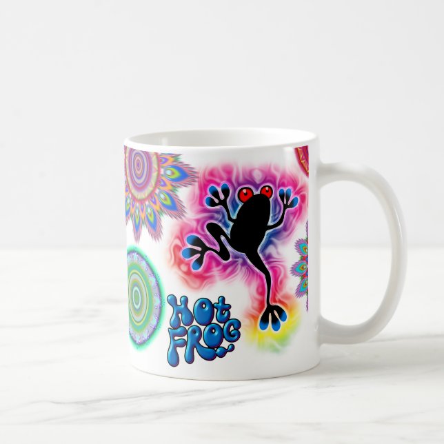Mug. för kaffe för varm grodasurfa keramisk kaffemugg (Höger)