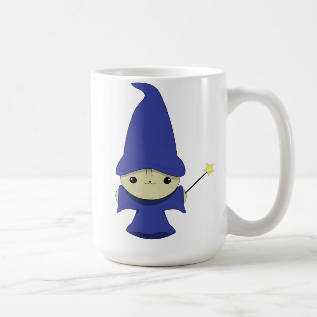 Mug. för Kawaii trollkarlkattunge Kaffemugg (Höger)