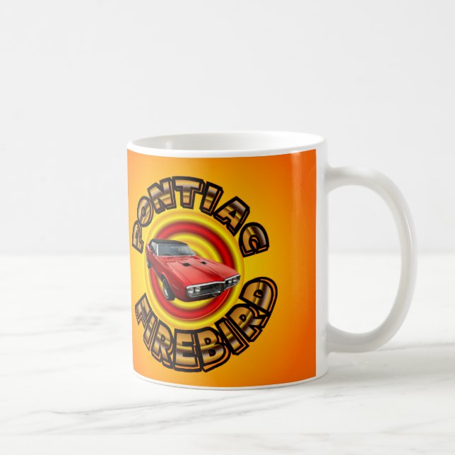 Mug. för klassikerPontiac Firebird bil Kaffemugg (Höger)