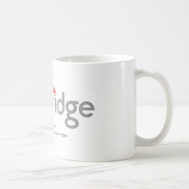 mug. för logotyp för mObridgeAustralien vit Kaffemugg (Höger)