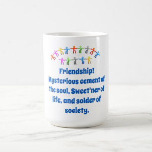 Mug-Friendship Mysterious Cement - Vänskap Quote Kaffemugg
