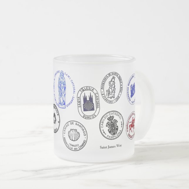 Mug Frostat Glas Saint James Way Frostad Glasmugg (Framsida höger)