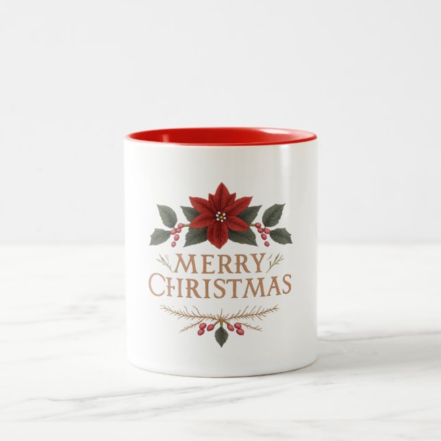 Mug - God Jul Två-Tonad Mugg (Center)