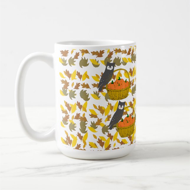 Mug Hibou et Récolte d'Automne Kaffemugg (Vänster)
