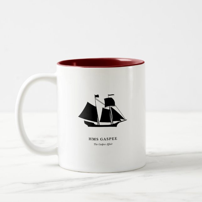 Mug — HMS Gaspee Två-Tonad Mugg (Vänster)