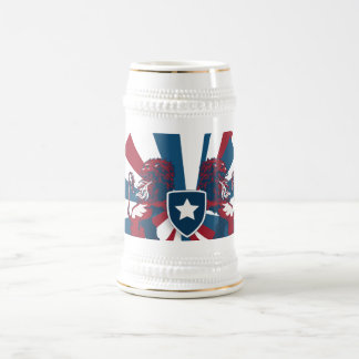 Mug in american colors, with a medieval touch sejdel