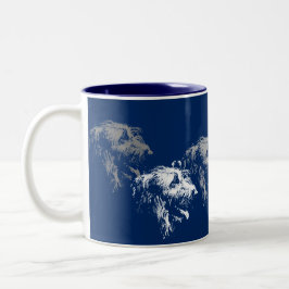 Mug Irish Wolfhound Två-Tonad Mugg