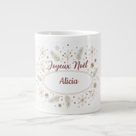 Mug Joyeux Noël Prénom - Cosy Christmas Jumbo Mugg