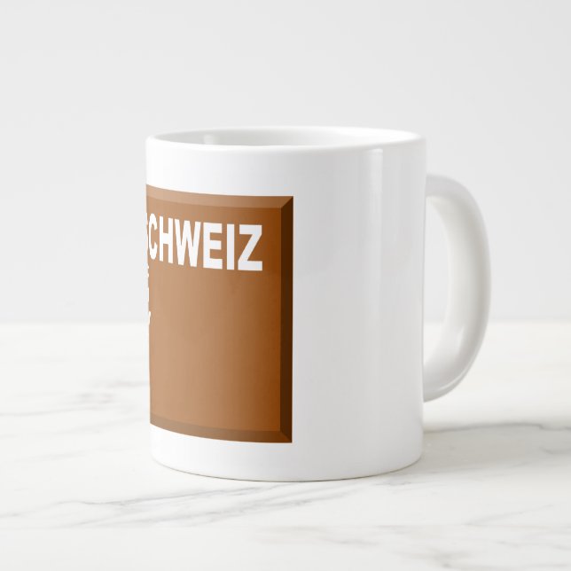 MUG JUMBO BLANCHE  CHOCOLAT SCHWEIZ MUGG (Framsida höger)