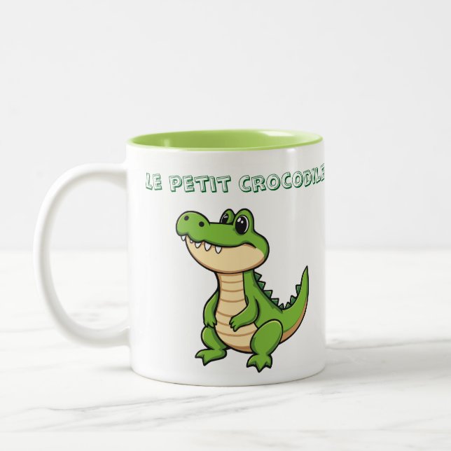 Mug Le Petit crocodile  Två-Tonad Mugg (Vänster)