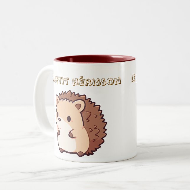 Mug Le Petit hérisson  Två-Tonad Mugg (Framsida vänster)