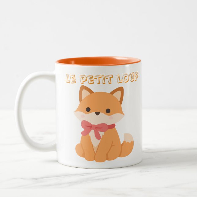 Mug Le Petit loup  Två-Tonad Mugg (Vänster)