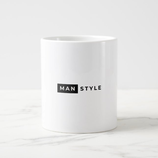 Mug logo man style jumbo mugg (Framsidan)