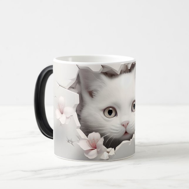 Mug Magic 3D cat Magisk Mugg (Framsida vänster)