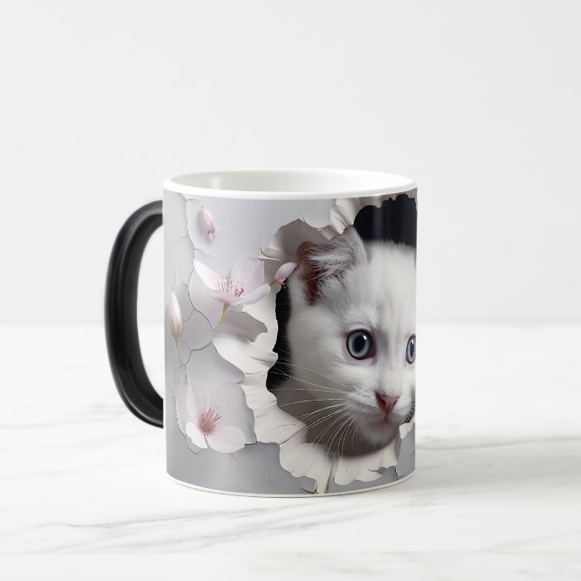 Mug Magic 3D cat Magisk Mugg (Framsida vänster)