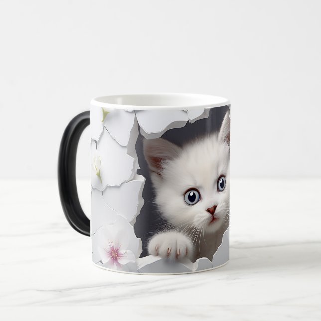 Mug Magic 3D cat Magisk Mugg (Framsida vänster)