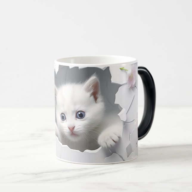 Mug Magic 3D cat Magisk Mugg (Framsida höger)