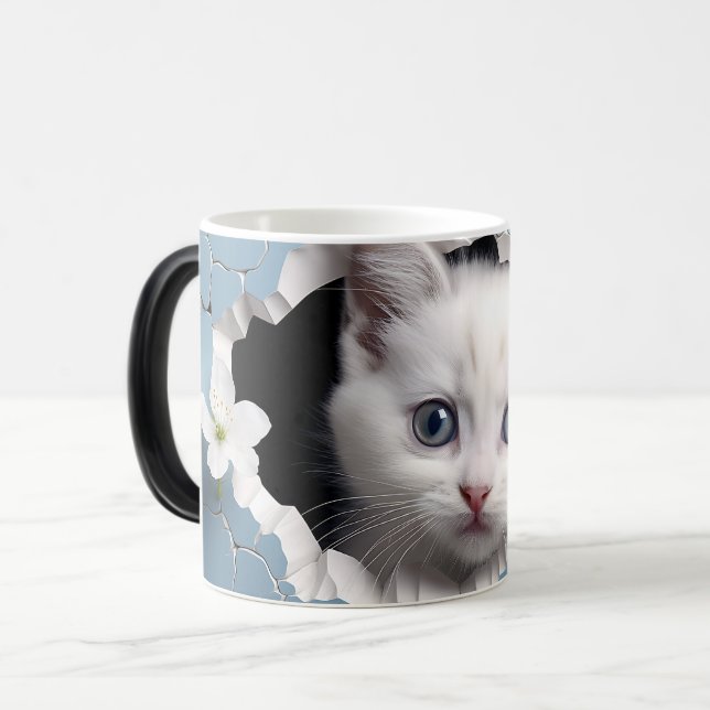 Mug Magic 3D cat Magisk Mugg (Framsida vänster)