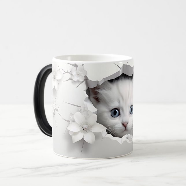 Mug Magic 3D cat Magisk Mugg (Framsida vänster)