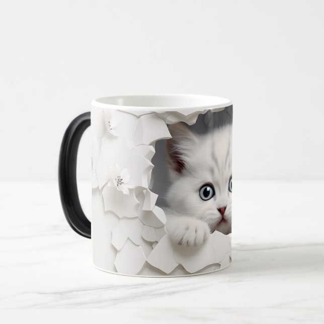 Mug Magic 3D cat Magisk Mugg (Framsida vänster)