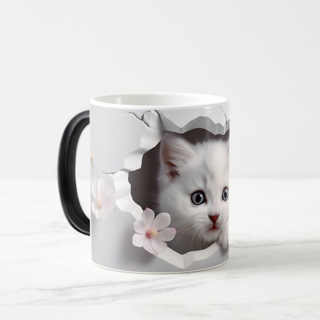 Mug Magic 3D cat Magisk Mugg (Framsida vänster)