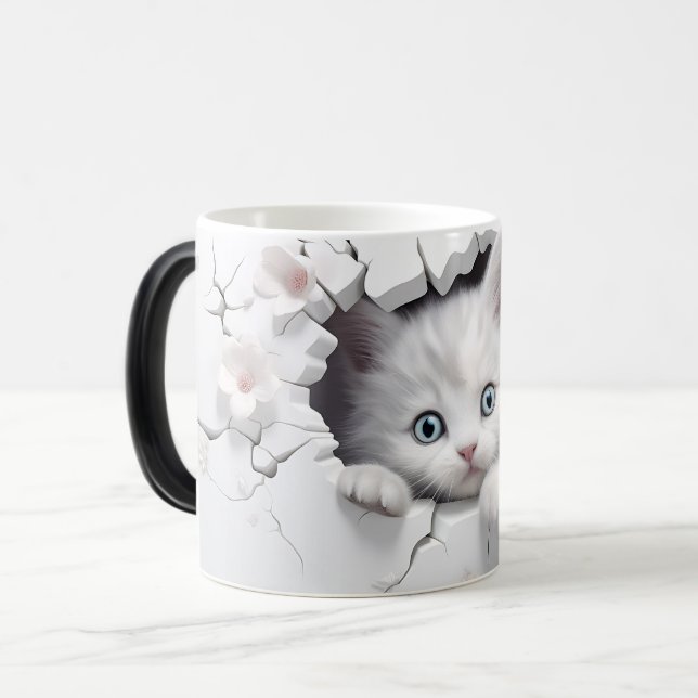 Mug Magic 3D cat Magisk Mugg (Framsida vänster)