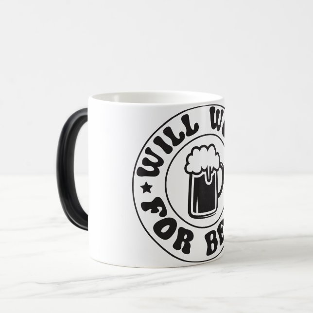 Mug Magic Beer Quotes Magisk Mugg (Framsida vänster)