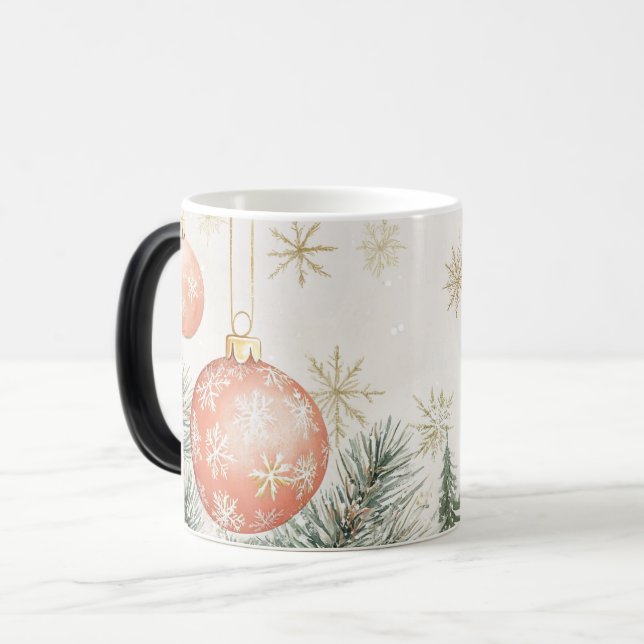 Mug Magic Festive Vintage Christmas Magisk Mugg (Framsida vänster)
