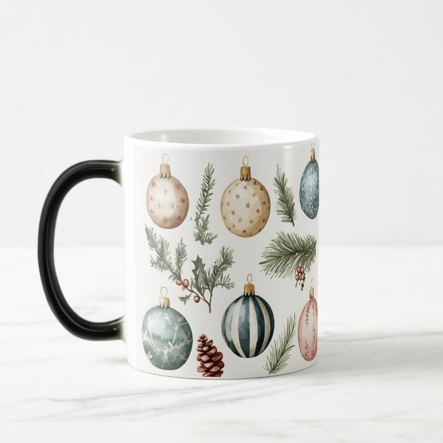 Mug Magic Festive Vintage Christmas Magisk Mugg (Vänster)