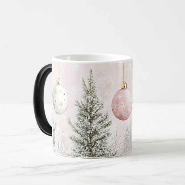 Mug Magic Festive Vintage Christmas Magisk Mugg (Framsida vänster)