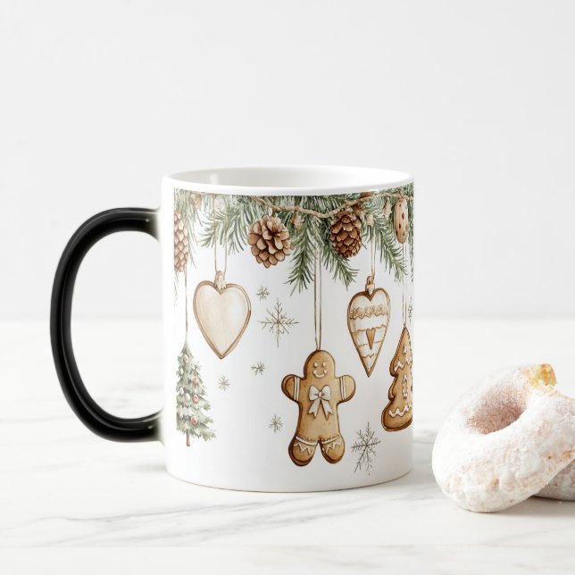 Mug Magic Festive Vintage Christmas Magisk Mugg (Med munk)