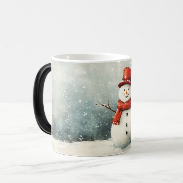 Mug Magic Festive Vintage Christmas Magisk Mugg (Framsida vänster)