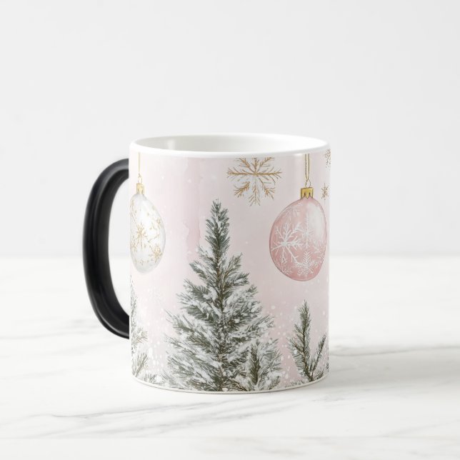 Mug Magic Festive Vintage Christmas Magisk Mugg (Framsida vänster)