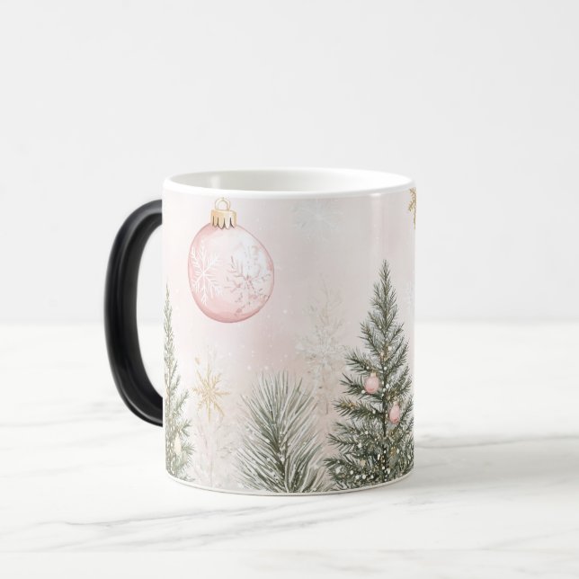 Mug Magic Festive Vintage Christmas Magisk Mugg (Framsida vänster)