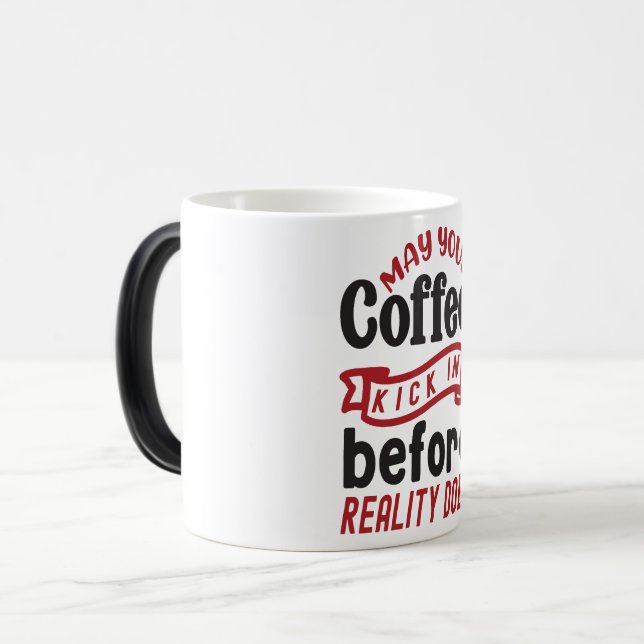Mug Magic Funny Office Coffee Quotes Magisk Mugg (Framsida vänster)