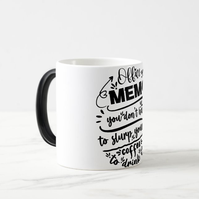 Mug Magic Funny Office Coffee Quotes Magisk Mugg (Framsida vänster)