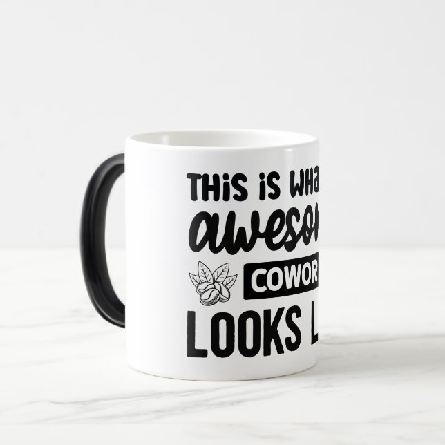 Mug Magic Funny Office Coffee Quotes Magisk Mugg (Framsida vänster)