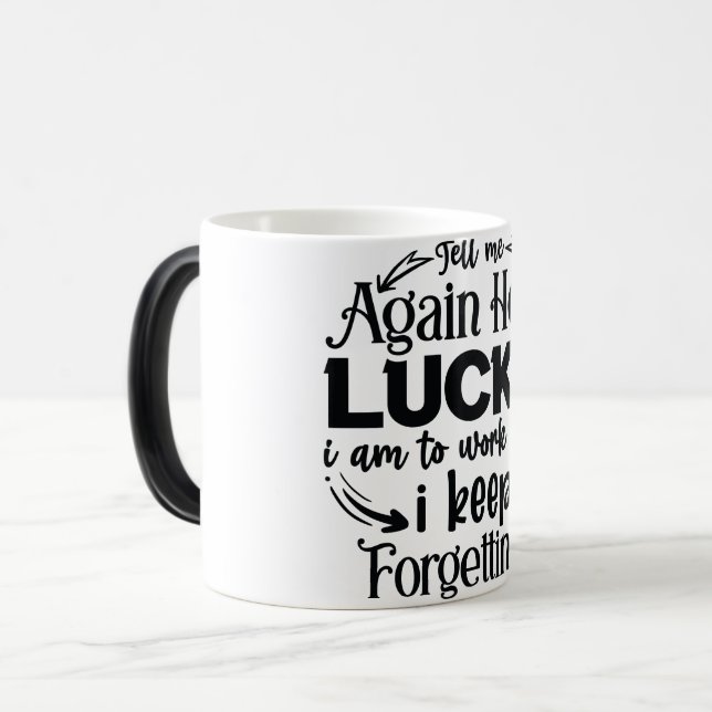 Mug Magic Funny Office Coffee Quotes Magisk Mugg (Framsida vänster)